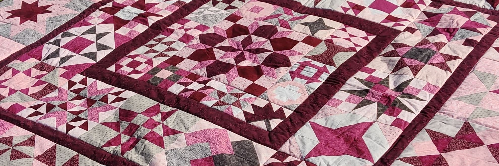 výřez z patchworkového projektu Quilt 52+1 blok