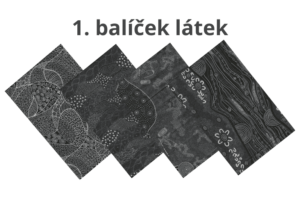 1. balíček látek pro zakázku z Austrálie