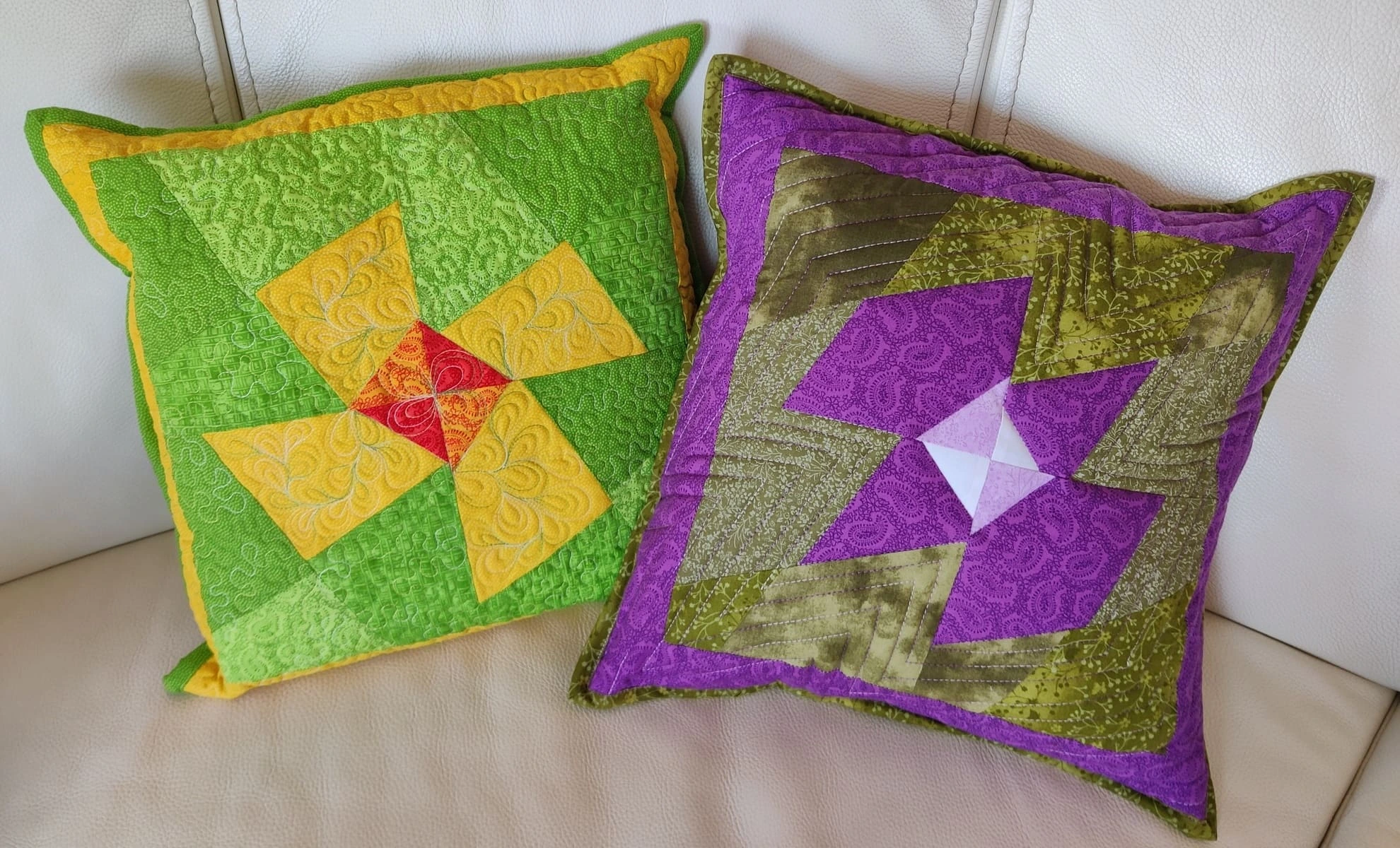 Patchworkový polštář Power Flower