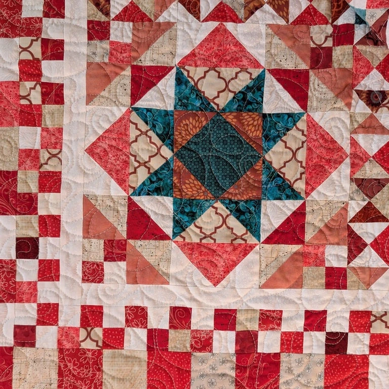 Detail quiltu Cesta do Krakova