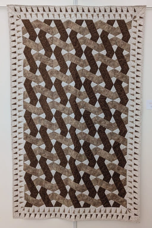Patchworková deka s pánským geometrickým vzorem