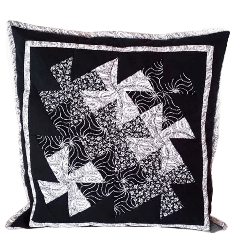 Flic-flac patchworkový polštář