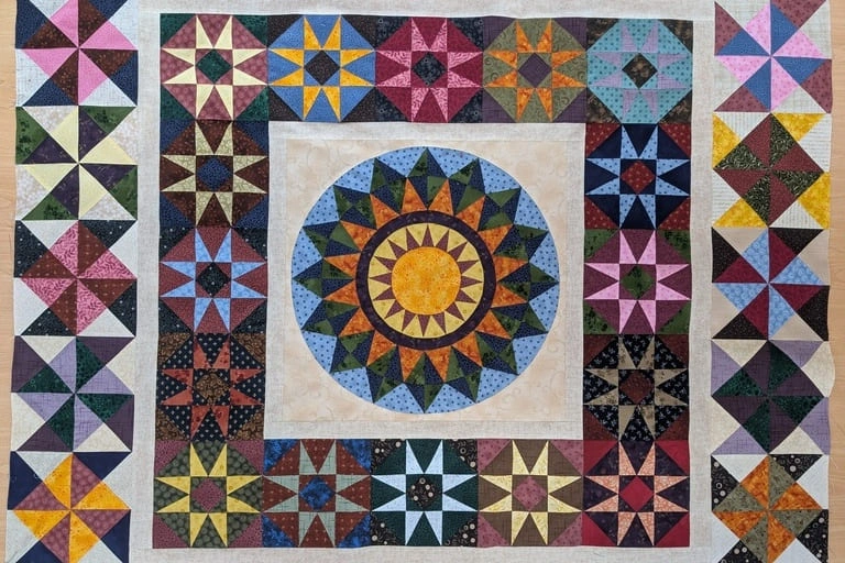 Další část bloků Scrap quiltu