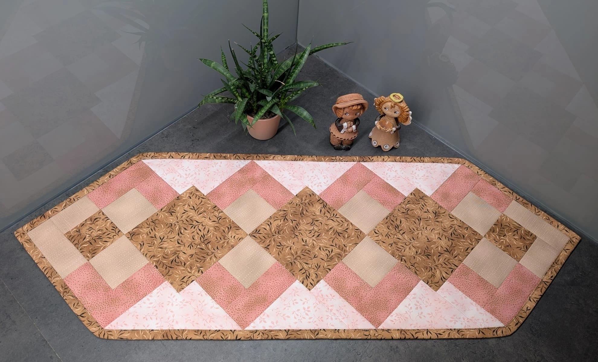 3D patchworkový běhoun